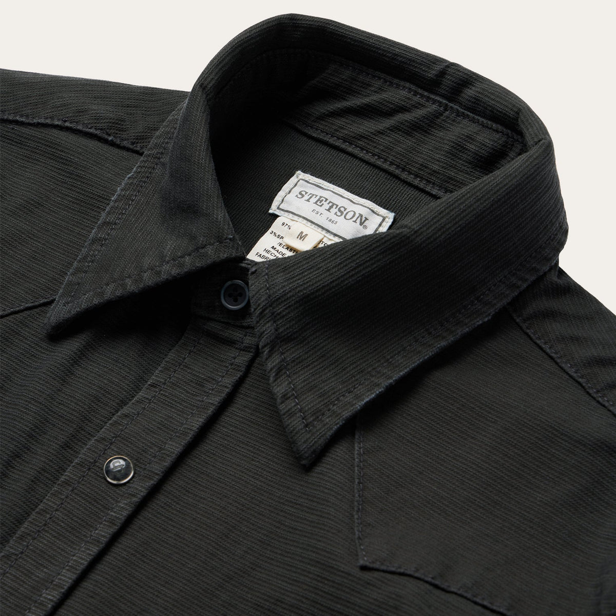 Stetson Charcoal Corded Denim Shirt - Flyclothing LLC