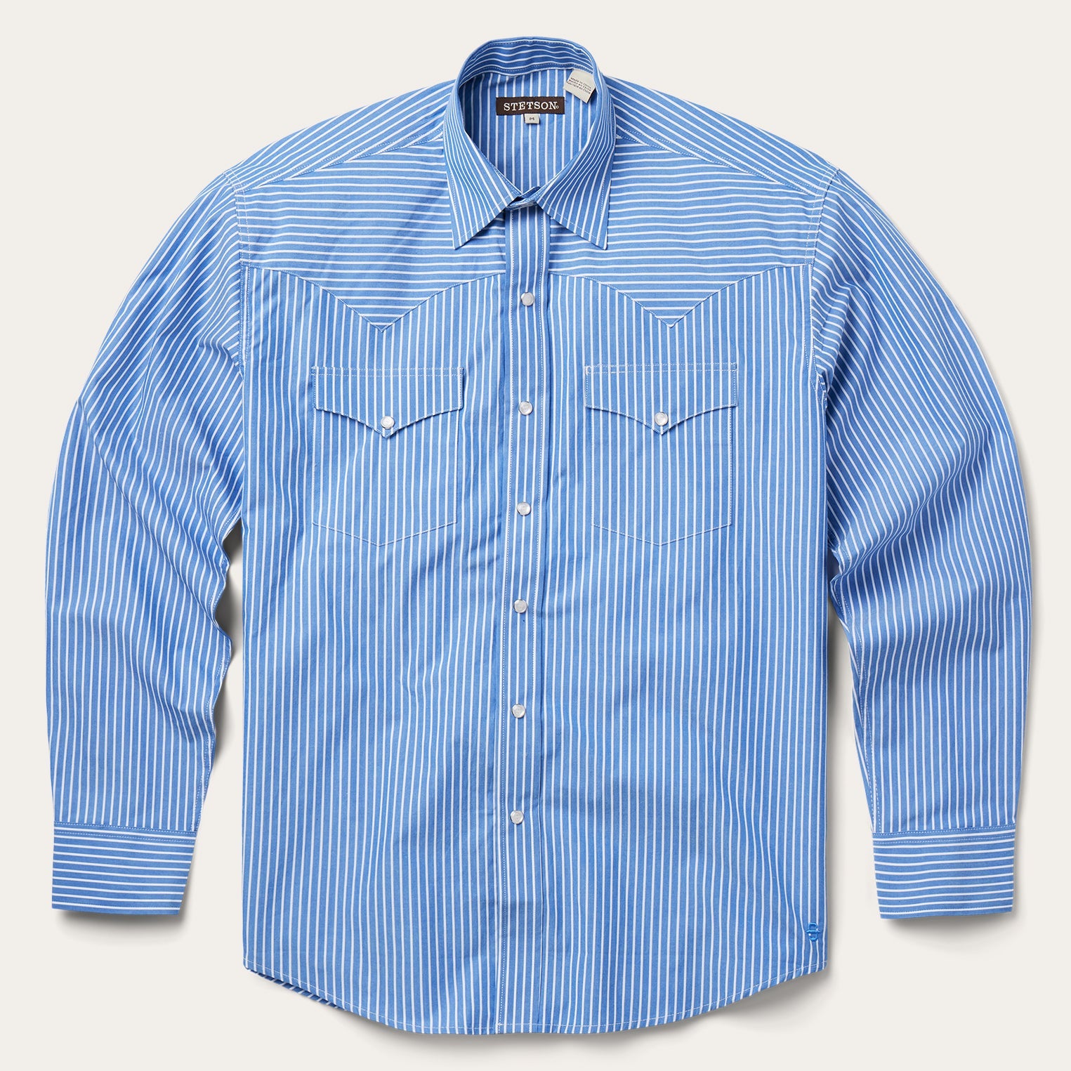 Stetson Blue Western Stripe Shirt