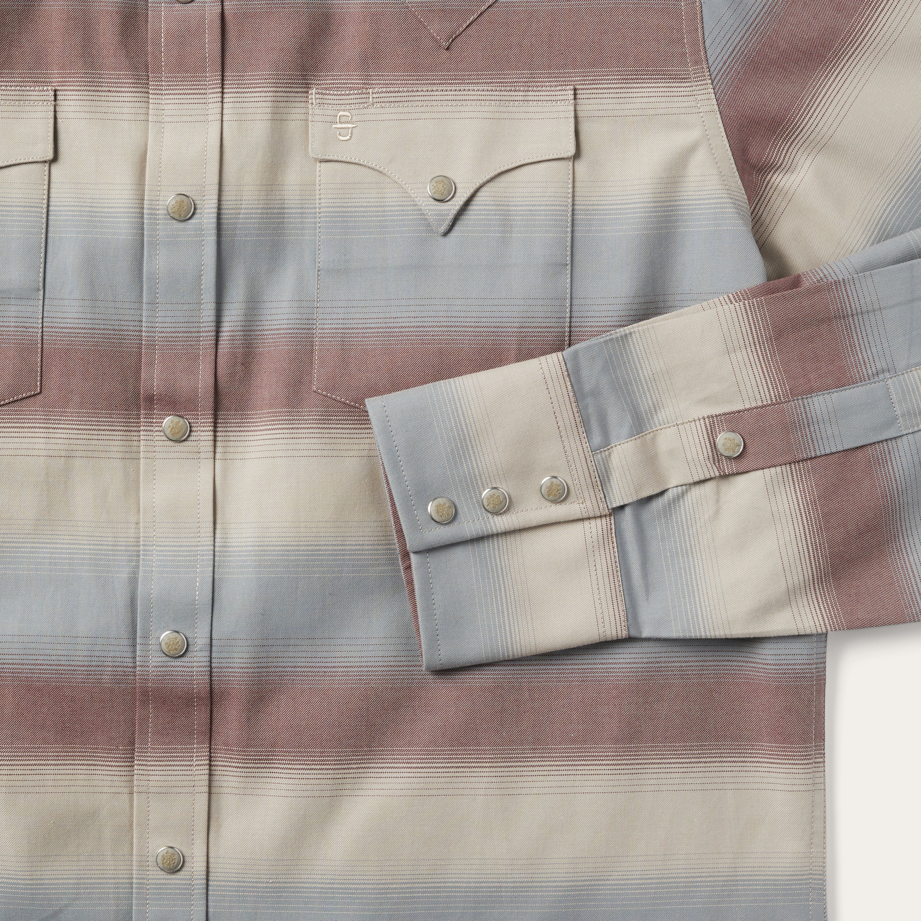 Stetson Ombre Stripe Twill Shirt