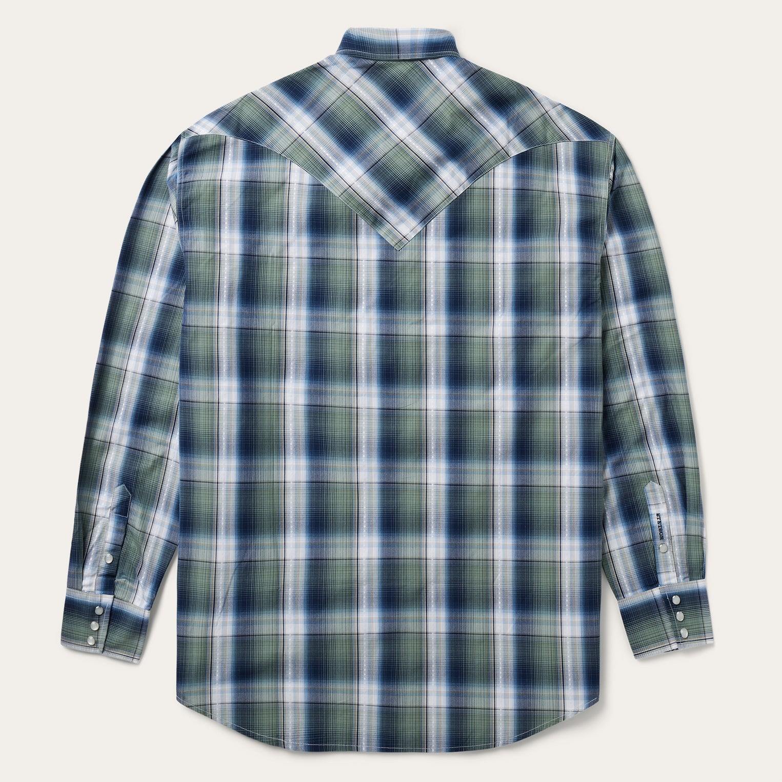 Stetson Lucky Diamond Plaid Western Shirt