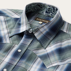 Stetson Lucky Diamond Plaid Western Shirt