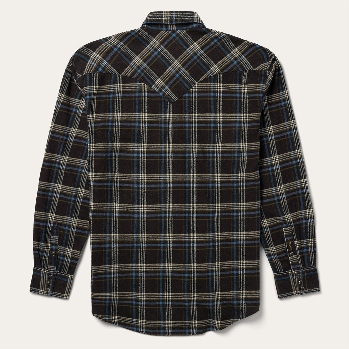 Stetson Brown Plaid Flannel Western Shirt - Flyclothing LLC