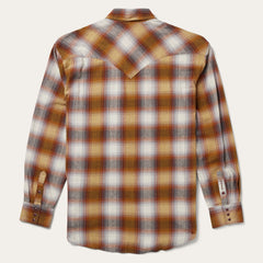 Stetson Rust Plaid Flannel Western Shirt - Flyclothing LLC