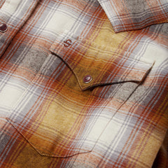 Stetson Rust Plaid Flannel Western Shirt - Flyclothing LLC