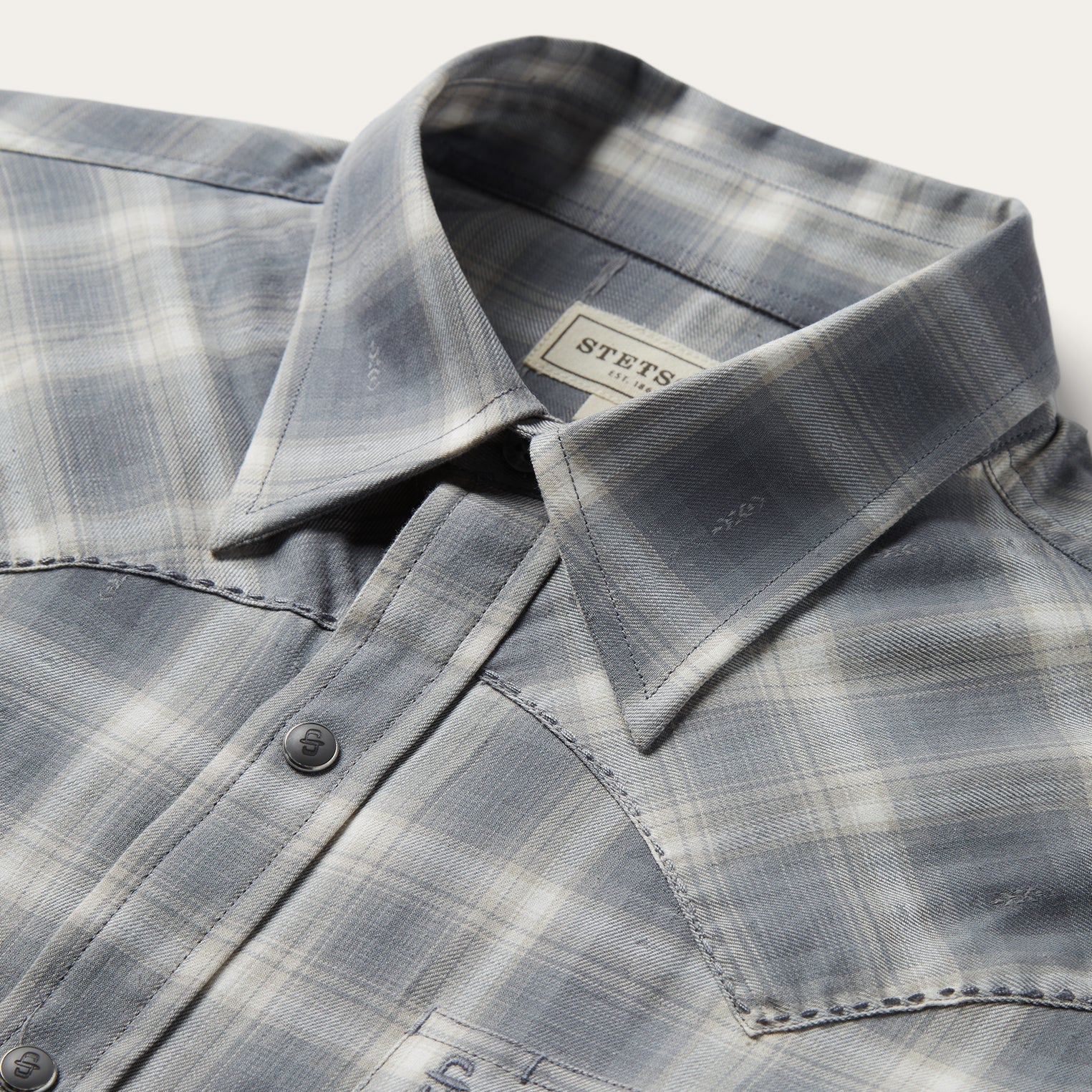 Stetson Dobby Twill Plaid Shirt