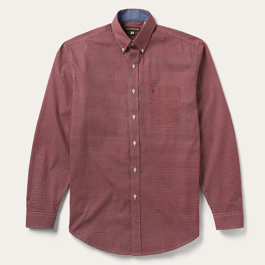 Stetson Micro Print Button-Front Shirt