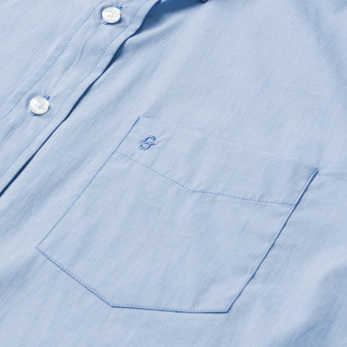 Stetson Blue Solid One-Pocket Snap-Front Shirt