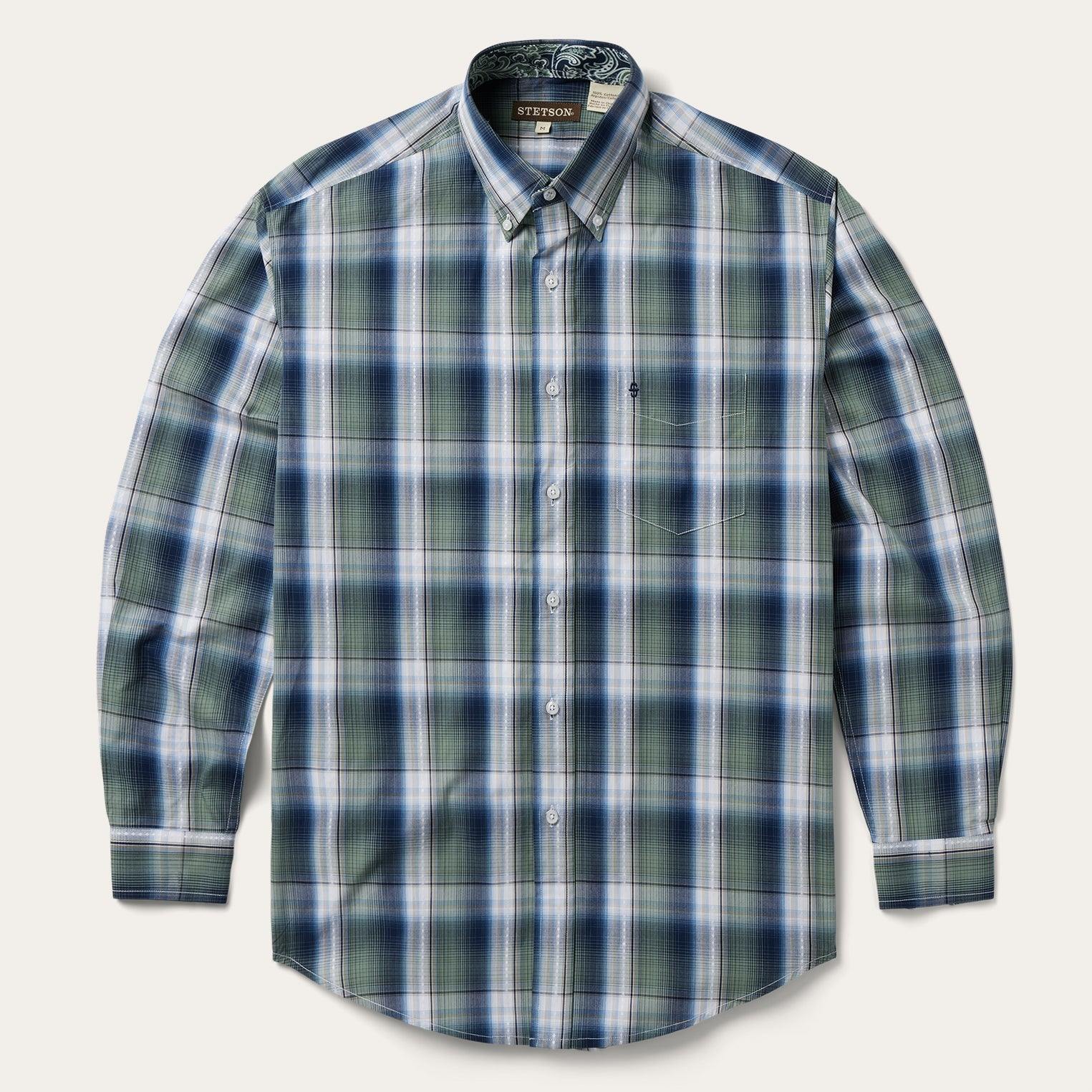 Stetson Lucky Diamond Plaid Button Front Shirt