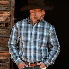 Stetson Lucky Diamond Plaid Button Front Shirt