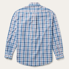 Stetson Blue Diamond Dobby Plaid Shirt - Flyclothing LLC