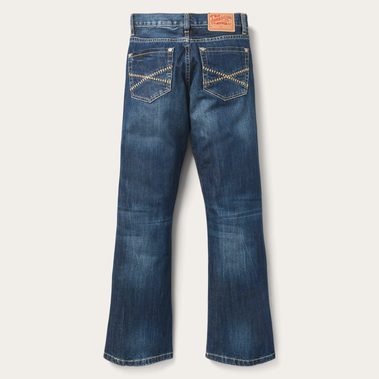 Stetson 1014 Fit Semi-Destructed Wash Jeans – Flyclothing LLC