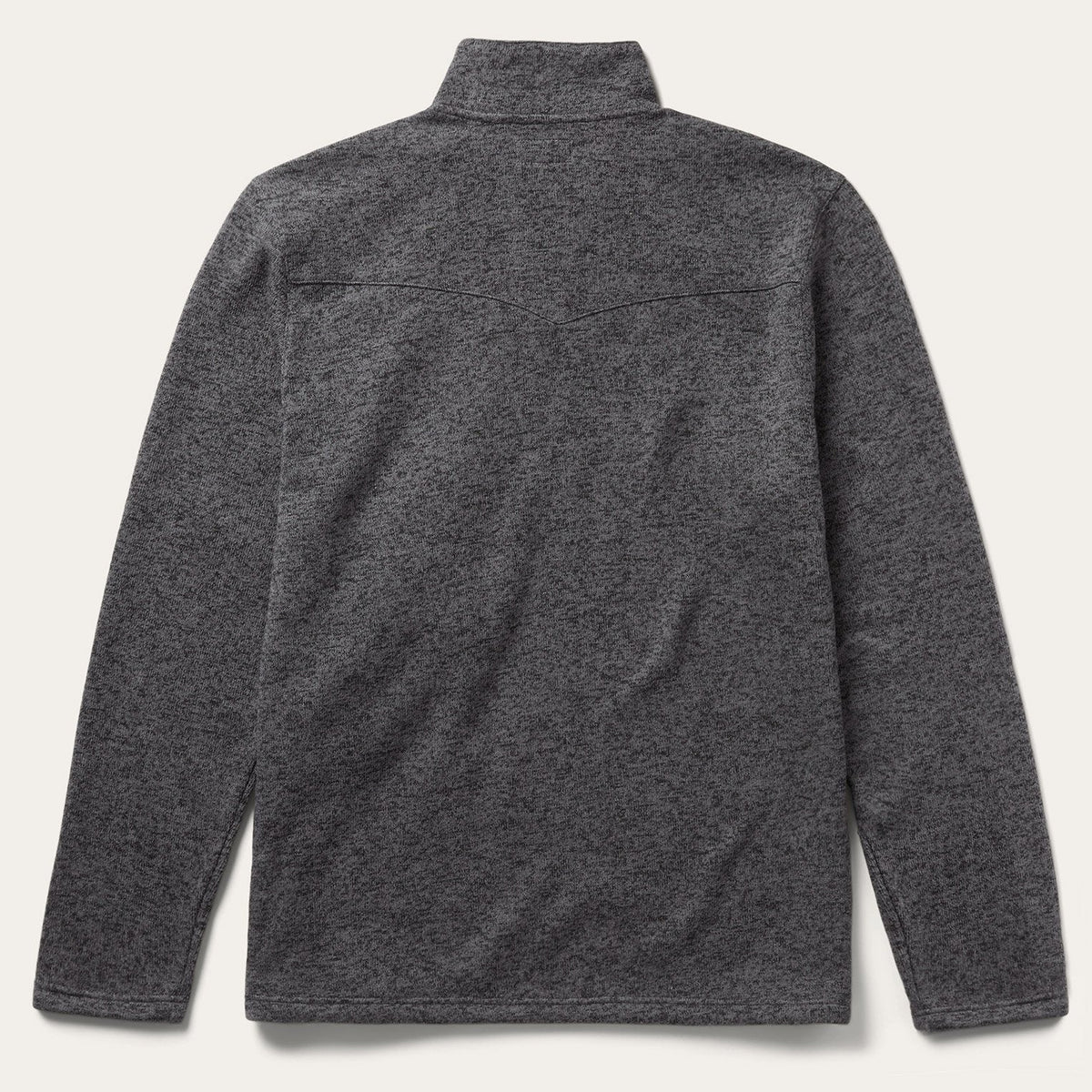 Stetson Button-Front Grey Pullover Knit Sweater