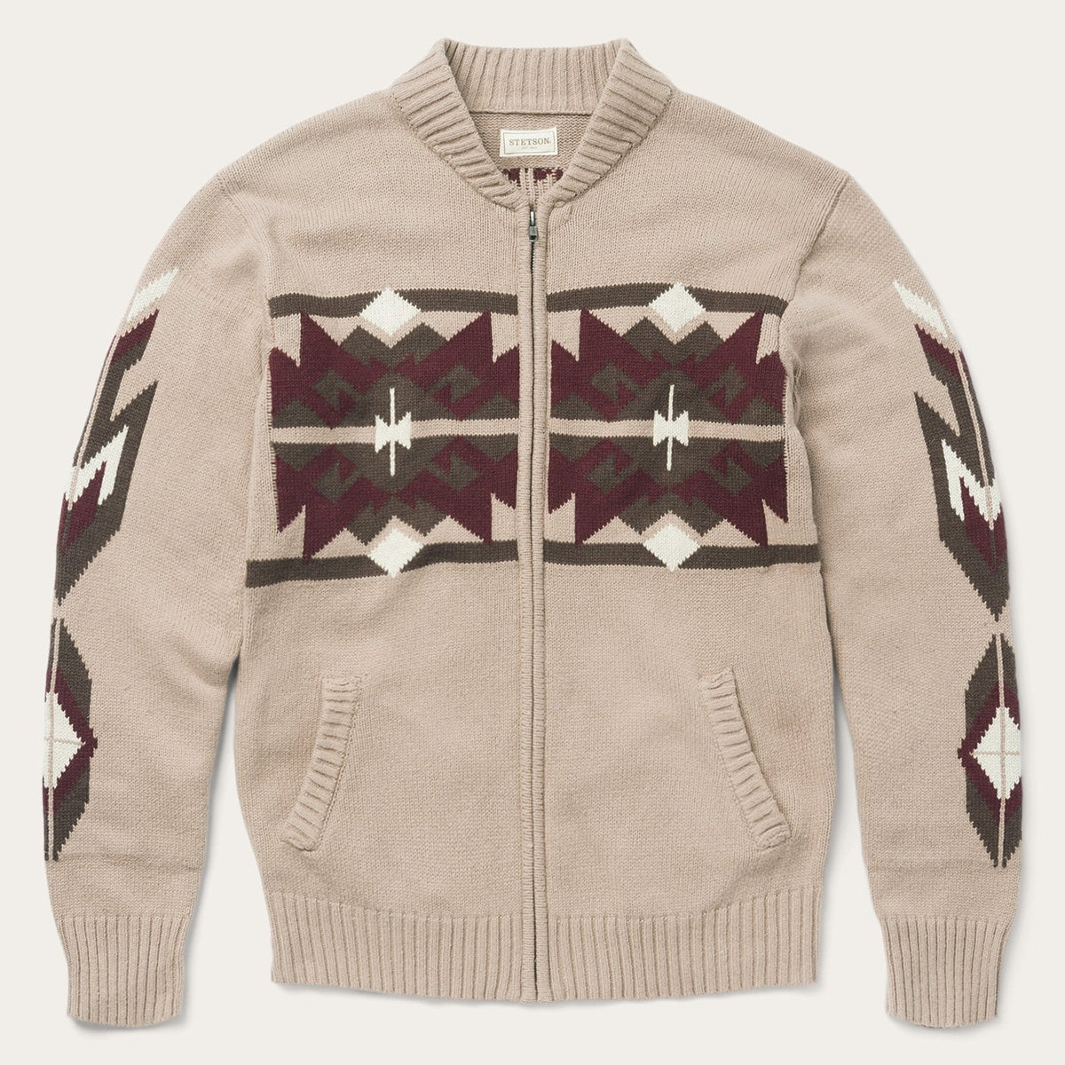 Stetson Brown Gray Aztec Cardigan