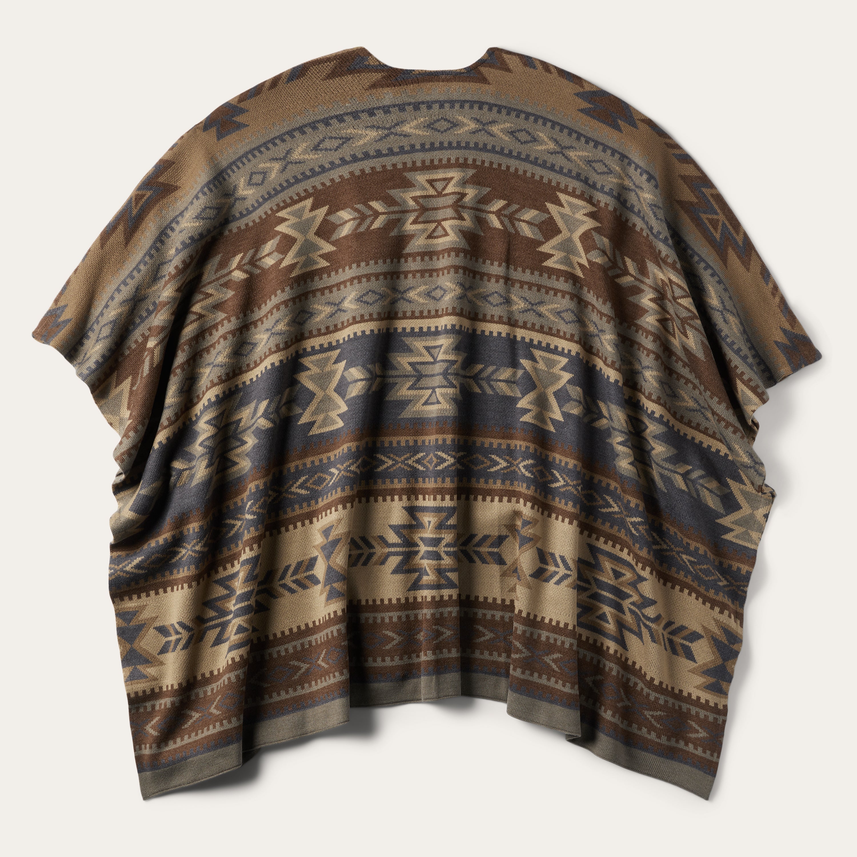 Stetson Aztec Print Sweater Poncho