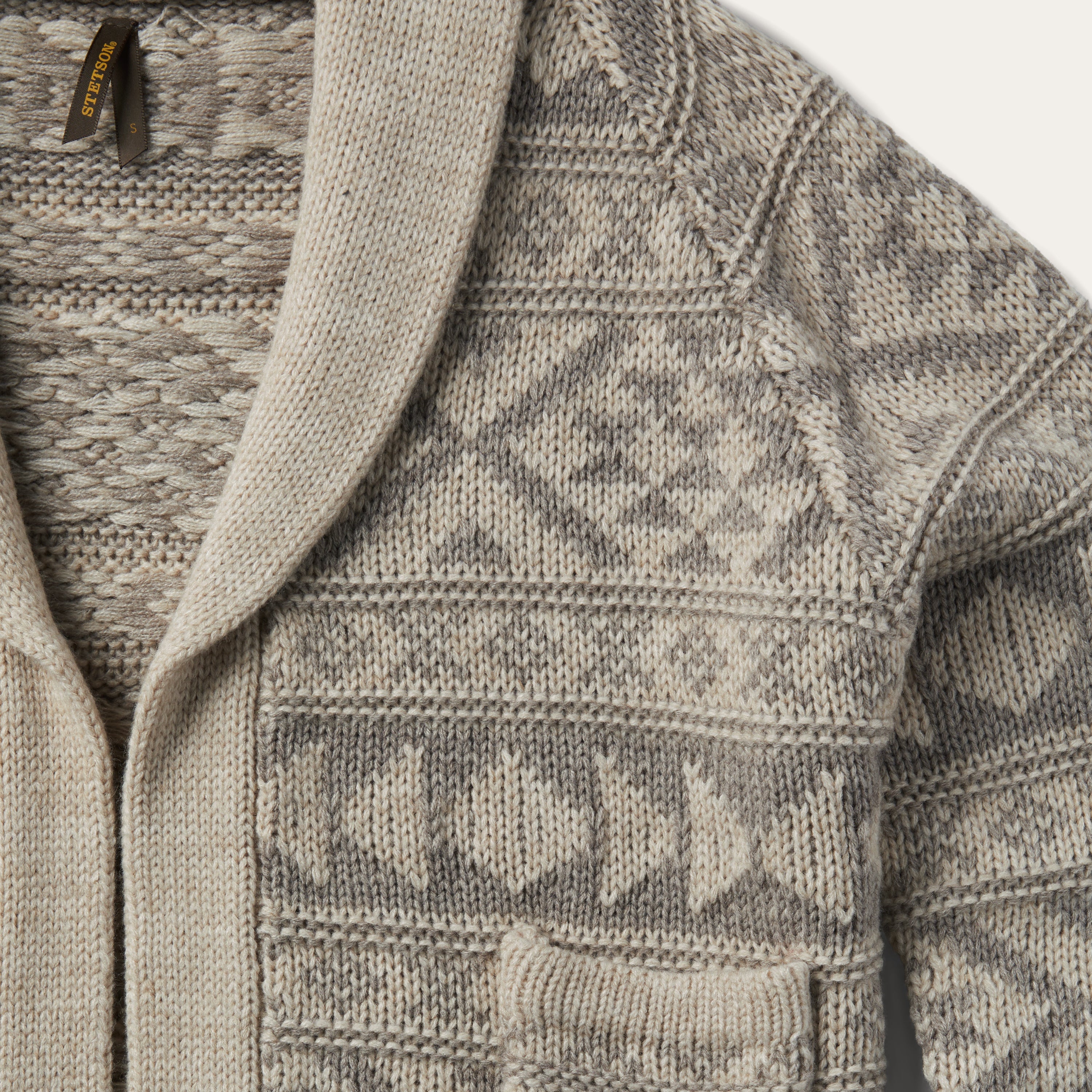 Stetson Cropped Shawl Collar Cardigan