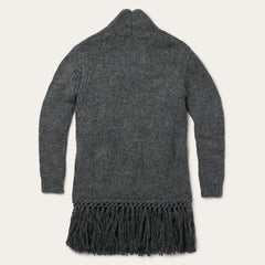 Stetson Charcoal Fringed Cardigan - Flyclothing LLC