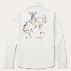 Stetson Western Embroidered Denim Shirt