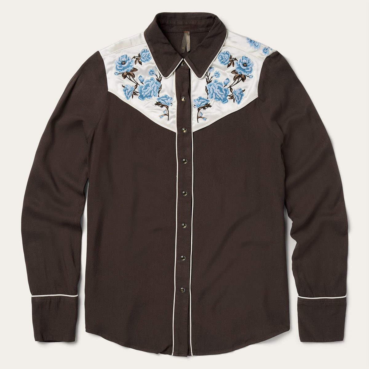 Stetson Embroidered Rayon Western Shirt