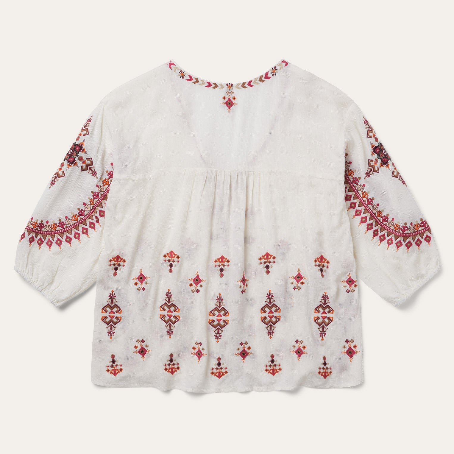 Stetson Dobby Peasant Blouse