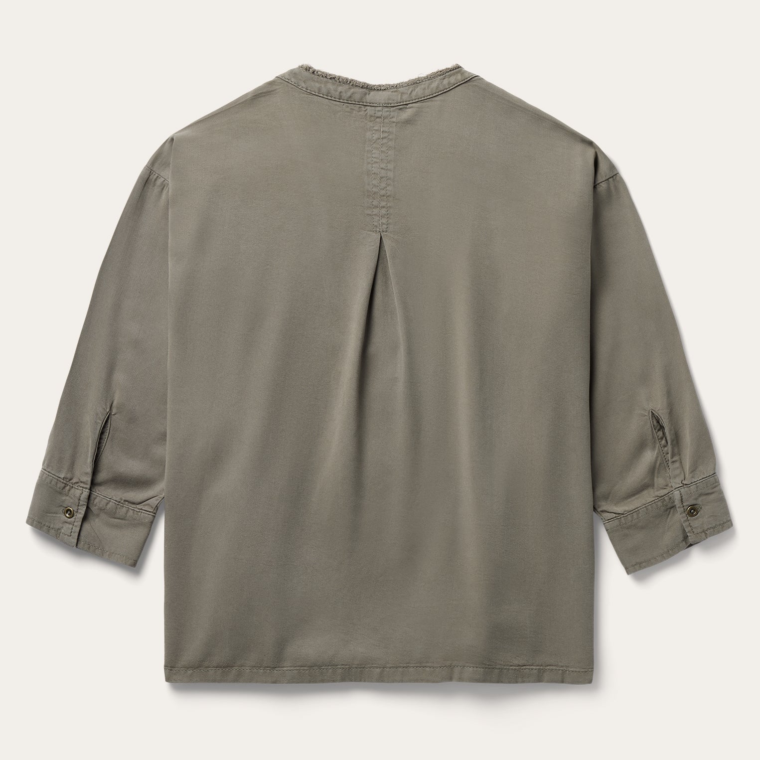 Stetson Olive Lyocell Twill Peasant Top - Flyclothing LLC