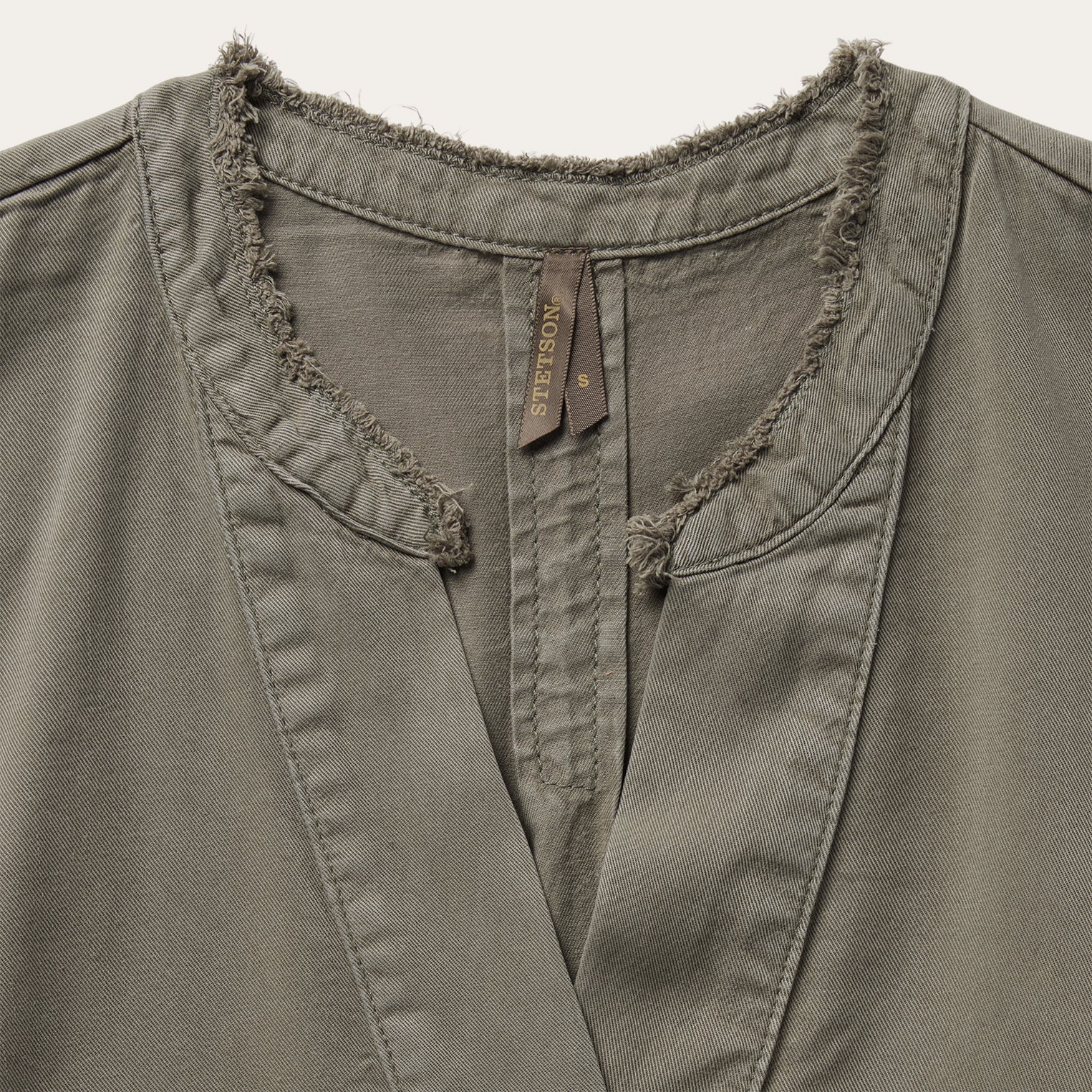 Stetson Olive Lyocell Twill Peasant Top - Flyclothing LLC