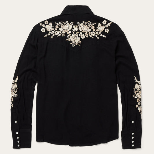 Stetson Embroidered Crepe Western Shirt - Flyclothing LLC