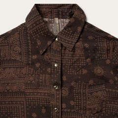 Stetson Patchwork Bandana Print Blouse - Flyclothing LLC