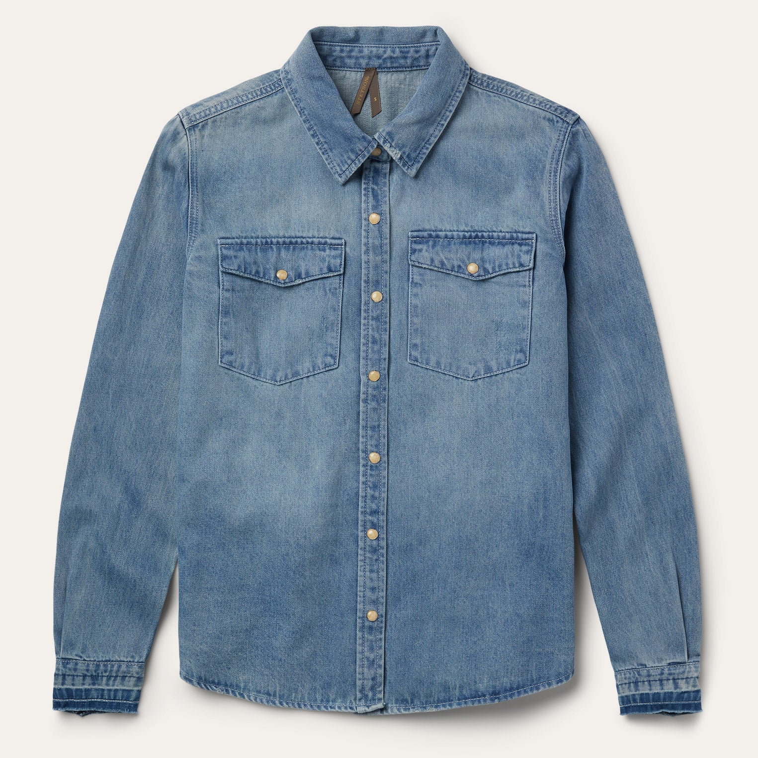 Stetson Loose Fit Denim Snap-Front Shirt