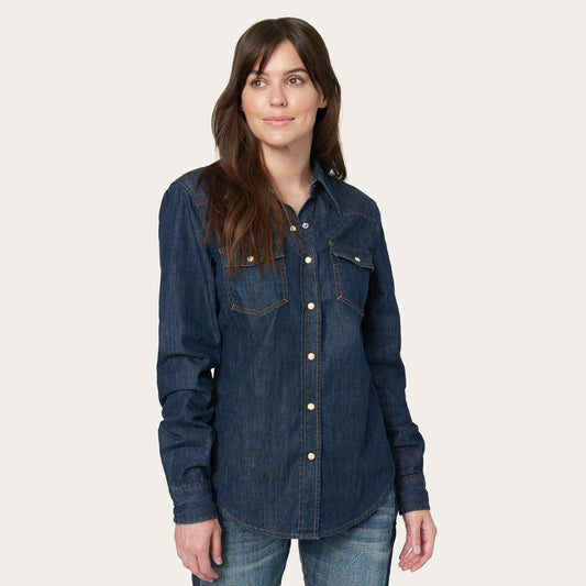 Stetson Classic Dark Denim Western Shirt - Flyclothing LLC