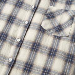 Stetson Classic Western Flannel Shirt in White Cream