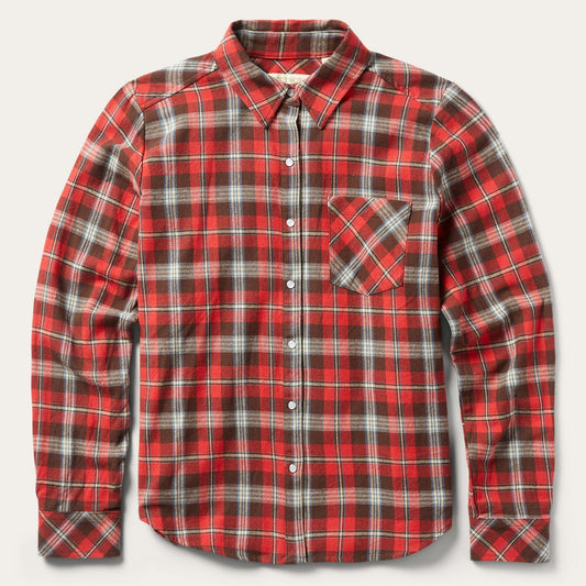 Stetson Classic Western Flannel Shirt in Red