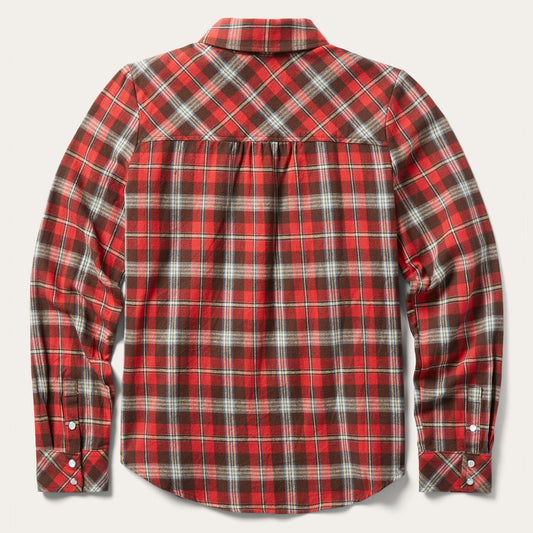 Stetson Classic Western Flannel Shirt in Red