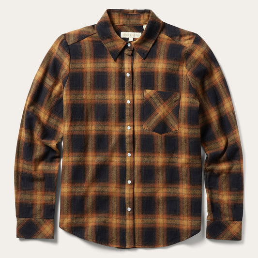 Stetson Classic Western Flannel Shirt in Brown