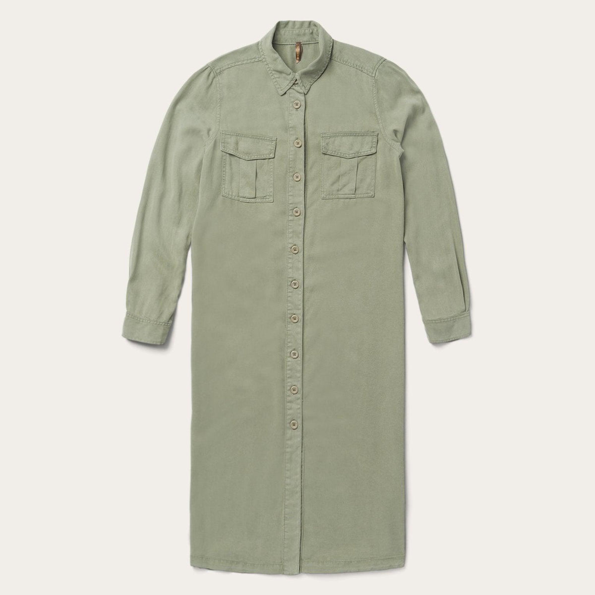 Stetson Army Green Twill Shirt Dress - Flyclothing LLC