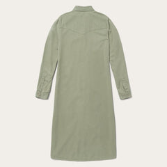 Stetson Army Green Twill Shirt Dress - Flyclothing LLC