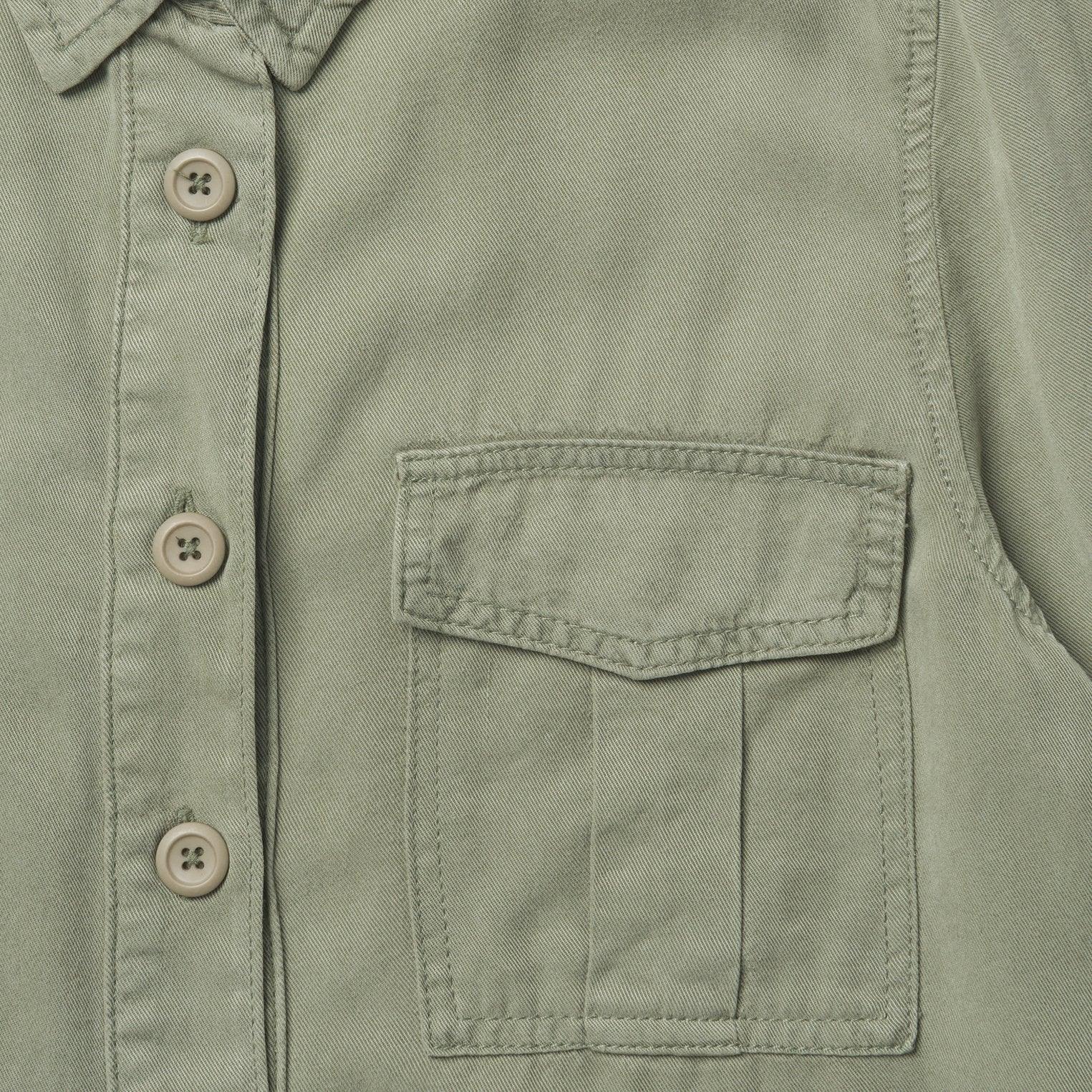 Stetson Army Green Twill Shirt Dress - Flyclothing LLC