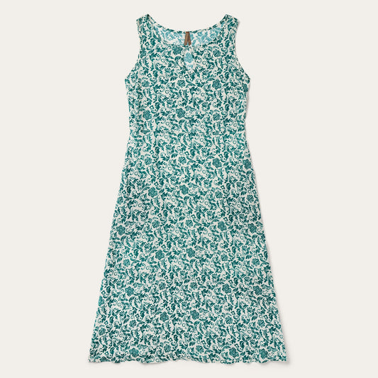 Stetson Jade Floral Print Rayon Sleeveless Dress