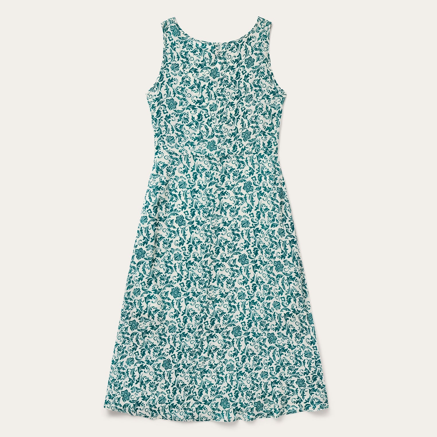 Stetson Jade Floral Print Rayon Sleeveless Dress - Flyclothing LLC