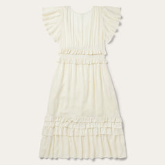 Stetson Cream Rayon Herringbone Dress - Flyclothing LLC