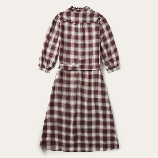 Stetson Gaucho Plaid Prairie Shirt Dress - Flyclothing LLC