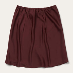 Stetson Wine Satin Skirt - Flyclothing LLC