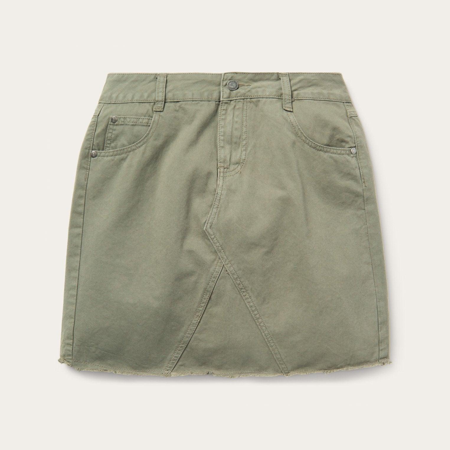 Stetson Army Green Twill 5-Pocket Skirt - Flyclothing LLC