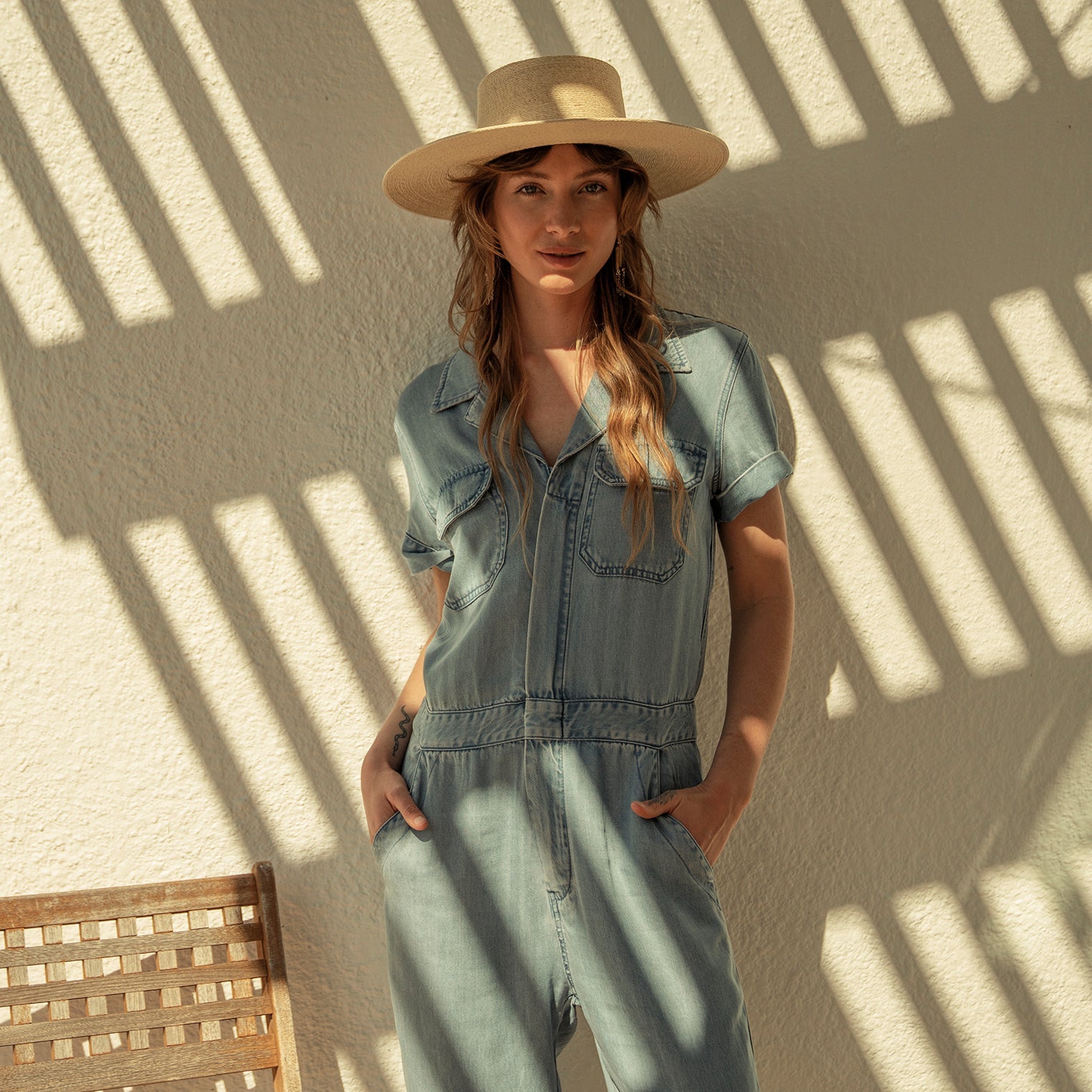 Stetson Notch Collar Jumpsuit