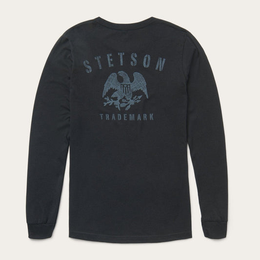 Stetson Black Long Sleeve Jersey T-Shirt - Flyclothing LLC