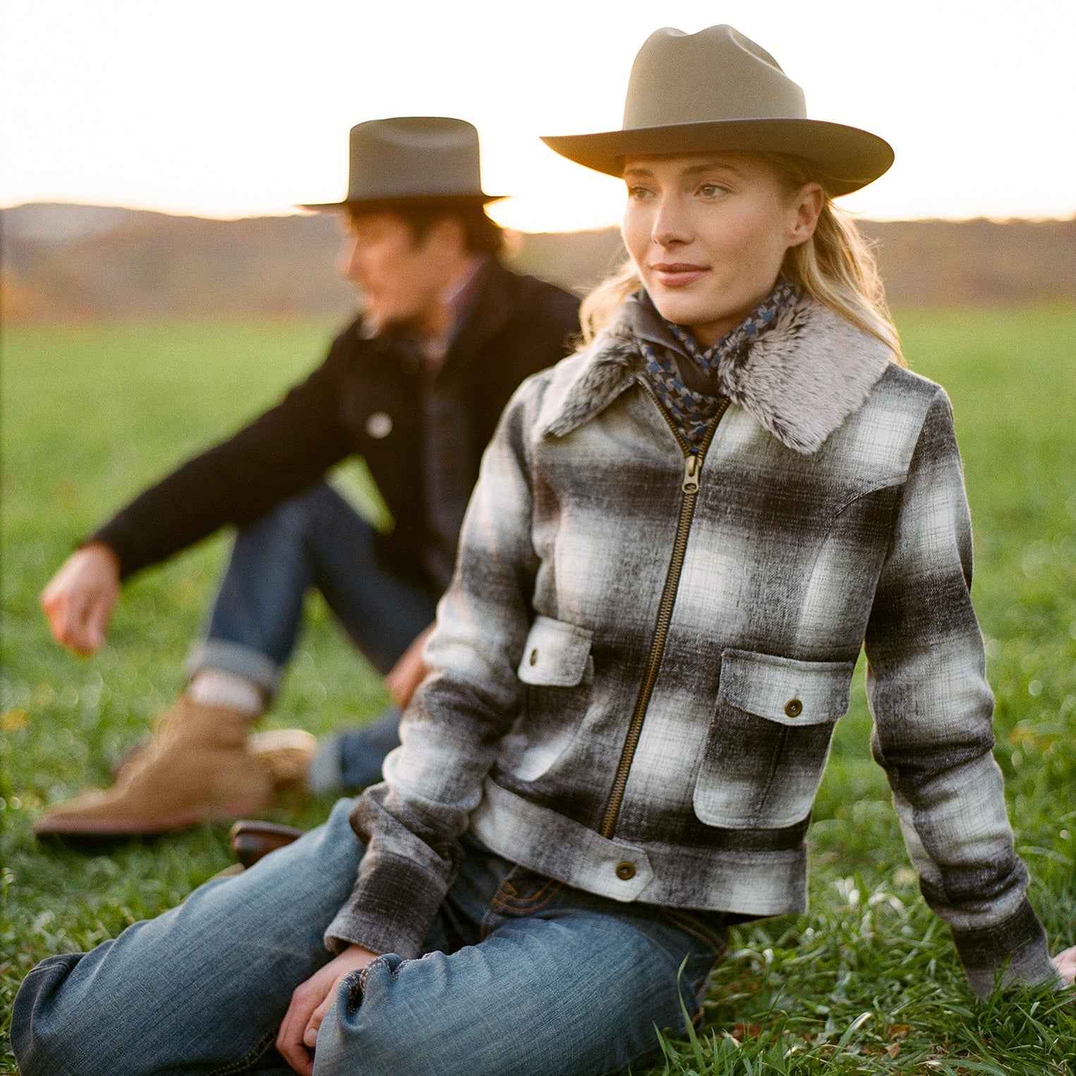 Stetson Plaid Cropped Jacket - Flyclothing LLC