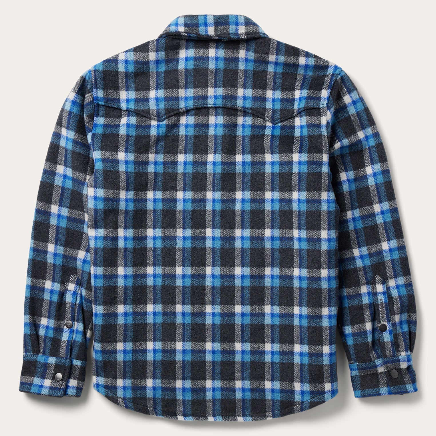 Stetson Blue Plaid Quilted Shirt Jacket - Flyclothing LLC