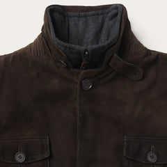 Stetson Dark Brown Suede Jacket - Flyclothing LLC