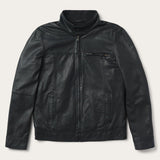 Stetson Black Leather Jacket - Flyclothing LLC