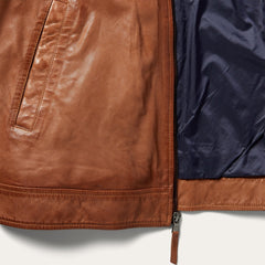 Stetson Zip-Front Lightweight Leather Jacket