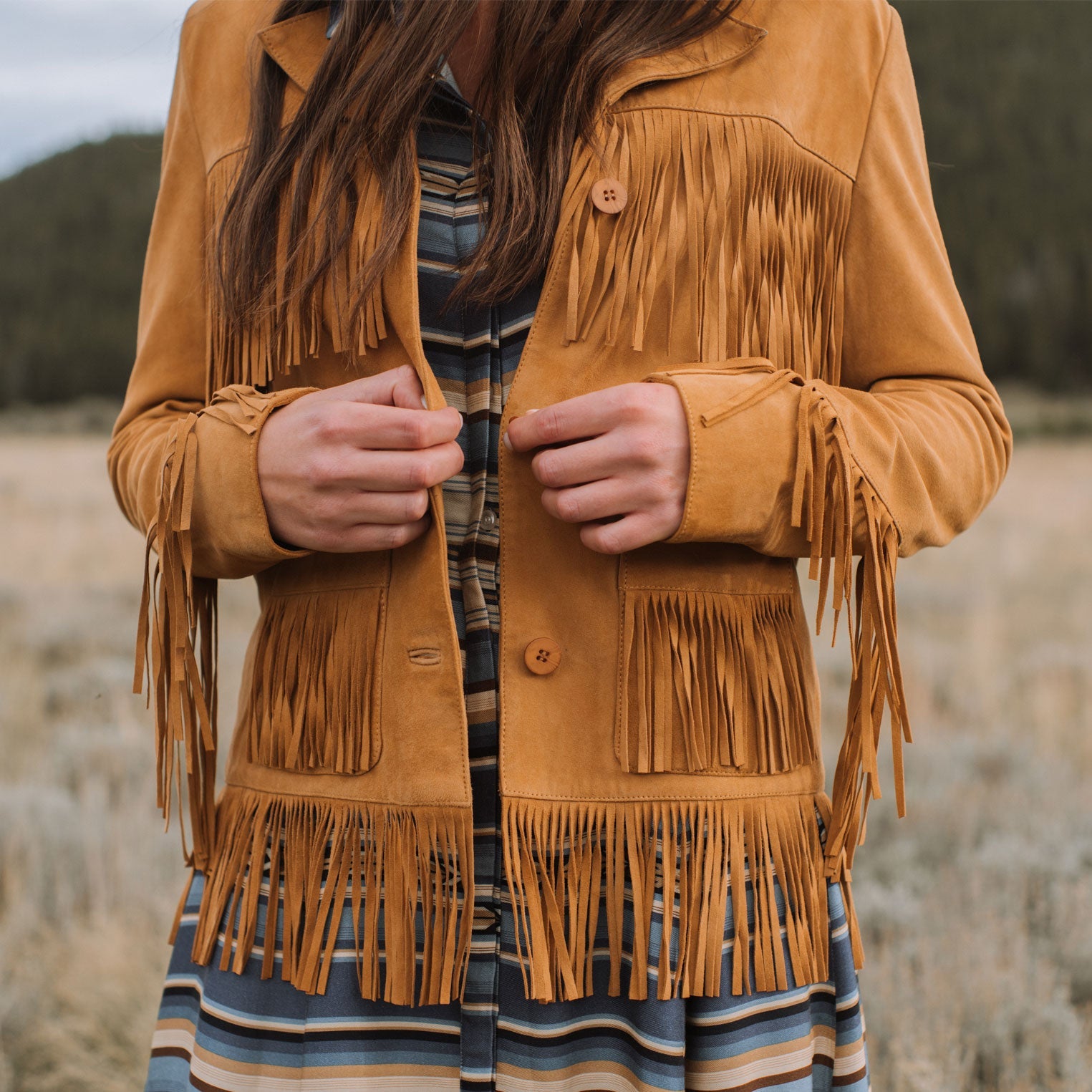 Stetson Lamb Suede Fringed Jacket